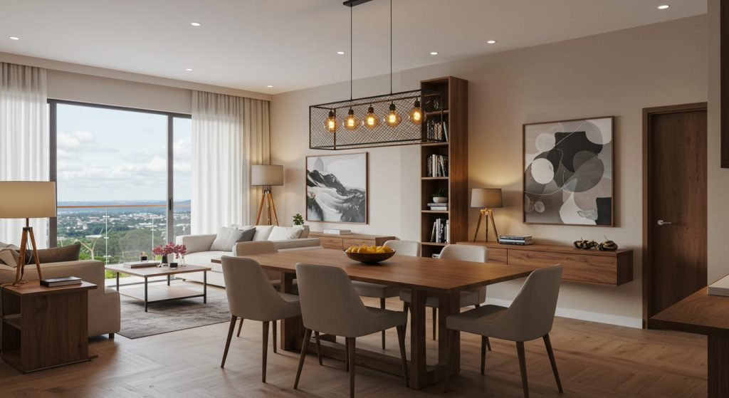 sala de estar planejada sob medida