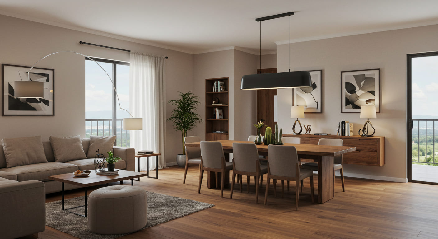 sala de estar planejada sob medida